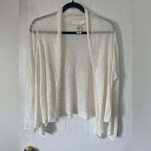 Ronit Zilkha Cream Linen Cardigan
